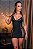 CAMISOLA LUXO SEXY COM DETALHE EM FITA NO BUMBUM PRETO - Imagem 1