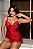 BABY DOLL LUXO EM CETIM E RENDA VERMELHO - Imagem 6