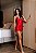 BABY DOLL LUXO EM CETIM E RENDA VERMELHO - Imagem 5