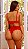 CONJUNTO LUXO ILLUSION ELEGANCIA COM CALCINHA HOT PANT VERMELHO G - Imagem 6