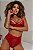 CONJUNTO LUXO ILLUSION ELEGANCIA COM CALCINHA HOT PANT VERMELHO G - Imagem 3
