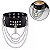 COLEIRA CHOKER COM CORRENTES E REBITES - Imagem 1
