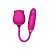 VIBRADOR 2 EM 1 ROSA VERMELHA COM BULLET VAI E VEM E SUCÇÃO SOPHIE - Imagem 14