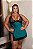 CAMISOLA LUXO DE CETIM E RENDA GV VERDE PLUS SIZE - Imagem 3