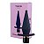 PLUG ANAL TRIANGULAR COM VIBRO RECARREGAVEL DUST LUXE IV TOPO TOYS - Imagem 1