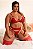 CONJUNTO LUXO STRAPPY SEM BOJO CALCINHA FIO E CINTA LIGA ELASTICA VERMELHO GG - Imagem 4