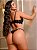 CONJUNTO PERSONALIZAVEL FIO BORBOLETA EM TULE COM PETALA PRETO - Imagem 2