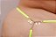 CALCINHA EM TULE FIO COM STRASS ESCRITA AMARELO NEON PLUS SIZE - Imagem 3