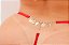 CALCINHA EM RENDA FIO COM STRASS ESCRITA VERMELHO - Imagem 4