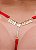 CALCINHA EM RENDA FIO COM STRASS ESCRITA VERMELHO - Imagem 7