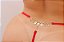 CALCINHA EM RENDA FIO COM STRASS ESCRITA VERMELHO - Imagem 3