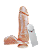 PÊNIS COM ESCROTO VENTOSA E VIBRO 20,5CM X 4,7CM SEXY FANTASY - Imagem 2