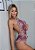 BODY COM RENDA BICOLOR VINHO COM BRANCO - Imagem 2