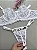 CONJUNTO PERSONALIZAVEL FIO BORBOLETA EM TULE DE BEIJO BRANCO - Imagem 5