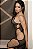 BODY LUXO TODO TRANSPARENTE COM CORRENTE DOURADA PRETO - Imagem 6