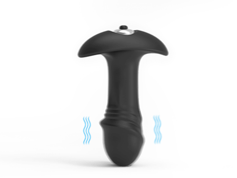 PLUG ANAL COM VIBRO SILICONE EXTRA MACIO STAR ARROW S-HANDE - Imagem 1