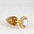 PLUG ANAL GLITTER DOURADO PEQUENO LINHA LESS HARD - Imagem 1