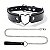 COLEIRA CHOKER DE CORAÇÃO COM GUIA DE CORRENTE - Imagem 1