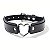 COLEIRA CHOKER DE CORAÇÃO COM GUIA DE CORRENTE - Imagem 2