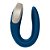 VIBRADOR DE CASAL DE LUXO DOUBLE LOVE SATISFYER AZUL - Imagem 4