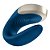 VIBRADOR DE CASAL DE LUXO DOUBLE LOVE SATISFYER AZUL - Imagem 6