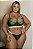 CONUNTO CROPPED COM BOJO E ELASTICOS VERDE NEON PLUS SIZE - Imagem 1