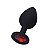 PLUG ANAL DE SILICONE MEDIO COM PEDRA REDONDA - Imagem 7