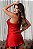 CAMISOLA LUXO EM CETIM COM DETALHES EM RENDA VERMELHO - Imagem 8