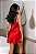 CAMISOLA LUXO EM CETIM COM DETALHES EM RENDA VERMELHO - Imagem 3
