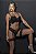 CONJUNTO LUXO CROPPED TRABALHADO EM RENDA FIO COM PERNEIRA E LIGA PRETO - Imagem 6