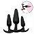 KIT COM 3 PLUGS ANÁIS EM SILICONE MACIO AVELUDADO - Imagem 1