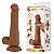 PÊNIS SUPER REALSITA COM DUPLA CAMADA TALLEN MARROM 8.7" PRETTY LOVE - Imagem 2
