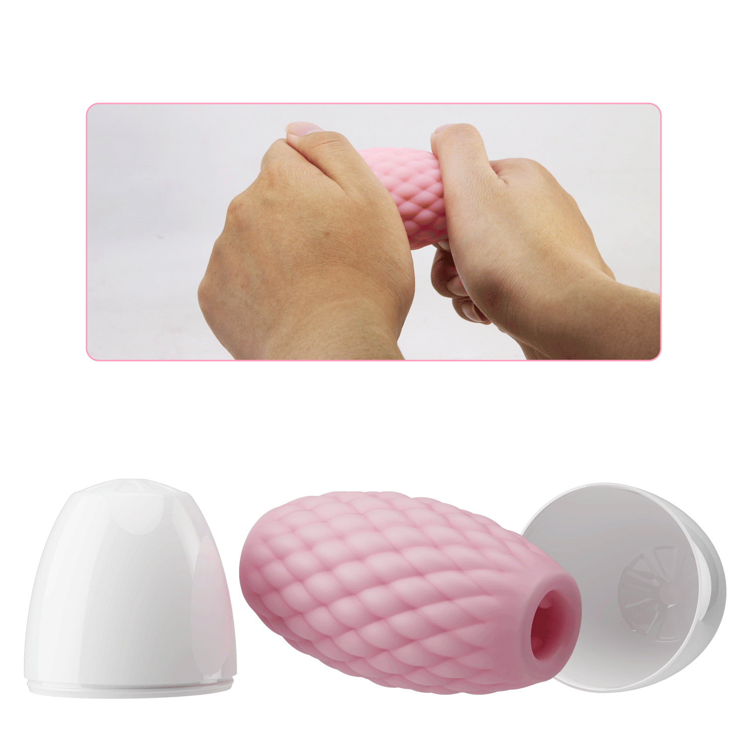 MASTURBADOR EGG VAZADO ROSA EROS PRETTY LOVE - Imagem 3