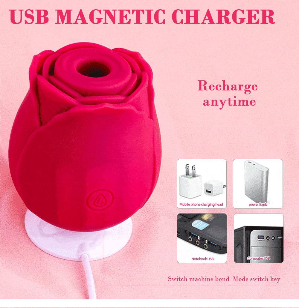 ROSA ESTIMULADORA DE CLITÓRIS COM PULSAÇÃO MAGIC ROSE SI - Imagem 6