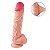 PÊNIS SUPER REALÍSTICO DUPLA CAMADA COM VENTOSA REMOVIVEL 17X4,3CM - Imagem 1