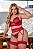 CONJUNTO LUXO RENDADO COM CINTA LIGA DELUXE PLUS SIZE - Imagem 2