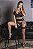 CONJUNTO LUXO RENDADO COM CINTA LIGA PRETO - Imagem 4