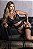 CONJUNTO LUXO RENDADO COM CINTA LIGA PRETO - Imagem 1
