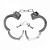 ALGEMA METAL RESISTENTE HAND CUFFS DELUXE - Imagem 3