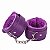 ALGEMA EM COURO LUXO COM PELUCIA E CORRENTE ROXO SI - Imagem 4