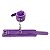 ALGEMA EM COURO LUXO COM PELUCIA E CORRENTE ROXO SI - Imagem 6