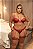 CONJUNTO LUXO CROPPED COM DECOTE EM V E CALCINHA LIGA E PERNEIRA DELUXE PLUS SIZE - Imagem 1