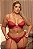 CONJUNTO LUXO CROPPED COM DECOTE EM V E CALCINHA LIGA E PERNEIRA DELUXE PLUS SIZE - Imagem 3