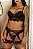 CONJUNTO LUXO CROPPED COM BOJO E CINTA LIGA PRETO - Imagem 4