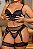 CONJUNTO LUXO CROPPED COM BOJO E CINTA LIGA PRETO - Imagem 3