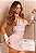 CAMISOLA LUXO SENSUAL SEM BOJO EM TULE TRANSPARENTE E RENDA BRANCA - Imagem 2