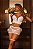 CONJUNTO CROPPED RENDA FIO + SAIA TULE BRANCO - Imagem 1