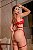CONJUNTO PERSONALIZAVEL FIO BORBOLETA EM TULE COM CORAÇÃO VERMELHO - Imagem 2
