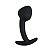 PLUG ANAL EM SILICONE CURVADO SI - Imagem 1