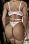 CONJUNTO PERSONALIZAVEL FIO BORBOLETA EM TULE COM PETALA BRANCO - Imagem 2